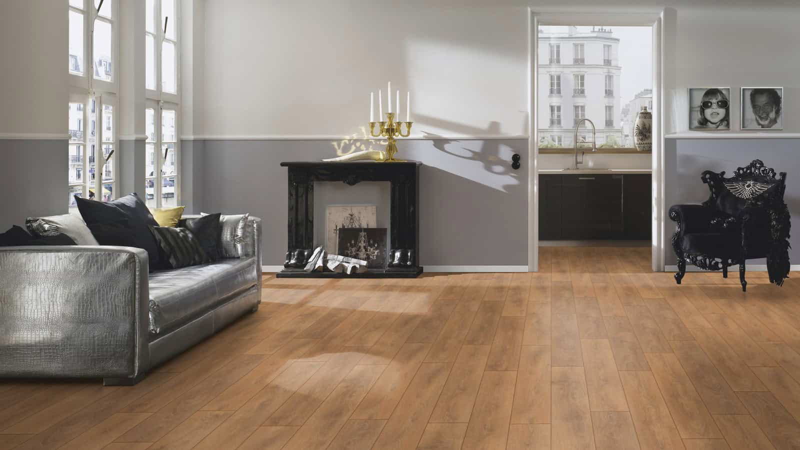 SUELO LAMINADO VITALITY LINE B08 am ROBLE MARRON OCTUBRE TERHURNE