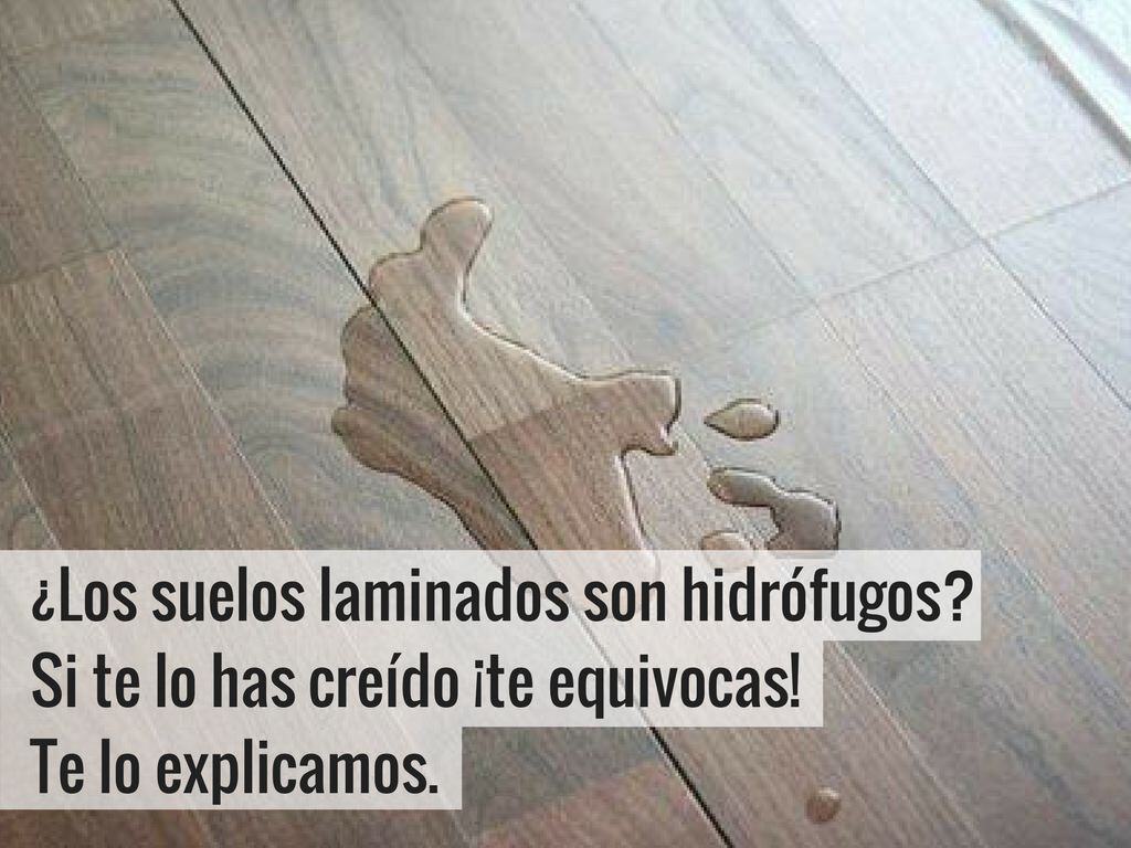 ¿Son Hidrófugos los Suelos Laminados?