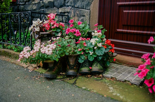 materiales alternativos jardin