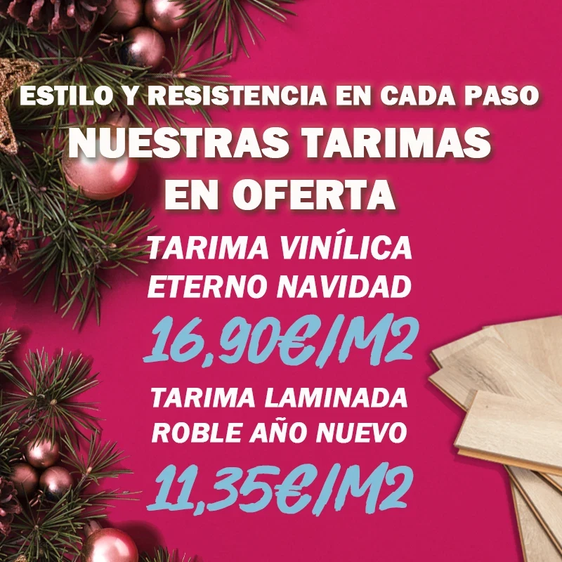 Solo durante el mes de Diciembre disfruta  estas Navidadesde nuestros suelos Laminados