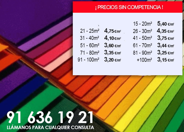 Moqueta Ferial de colores