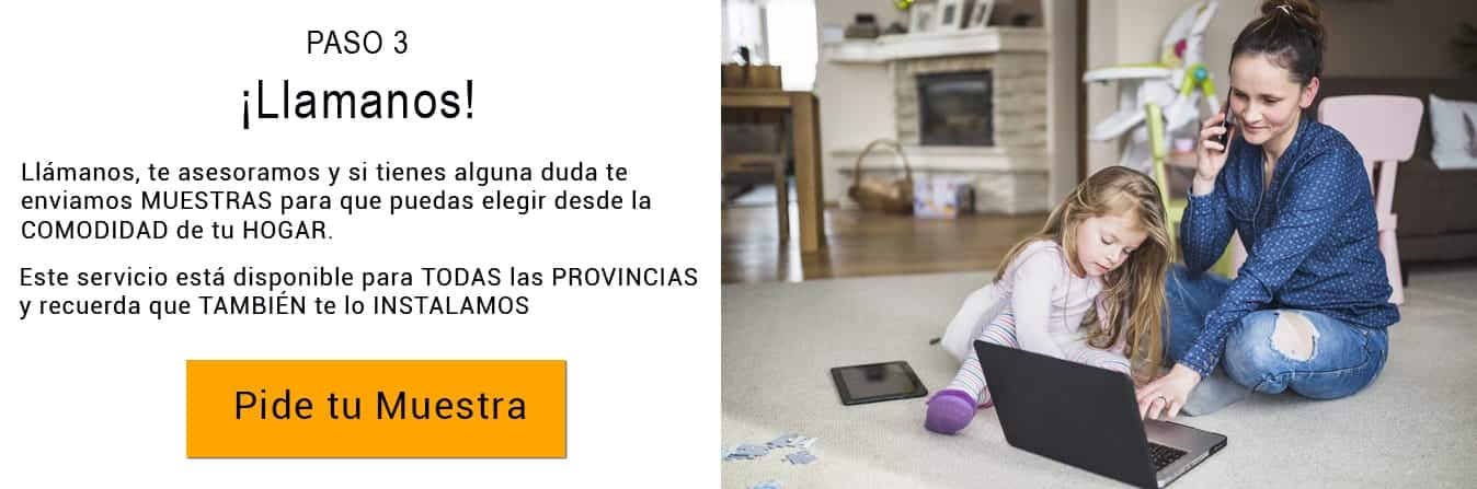 Llámanos, te asesoramos y si tienes alguna duda te enviamos muestras para que puedas elegir desde la comodidad de tu hogar #quedate en casa