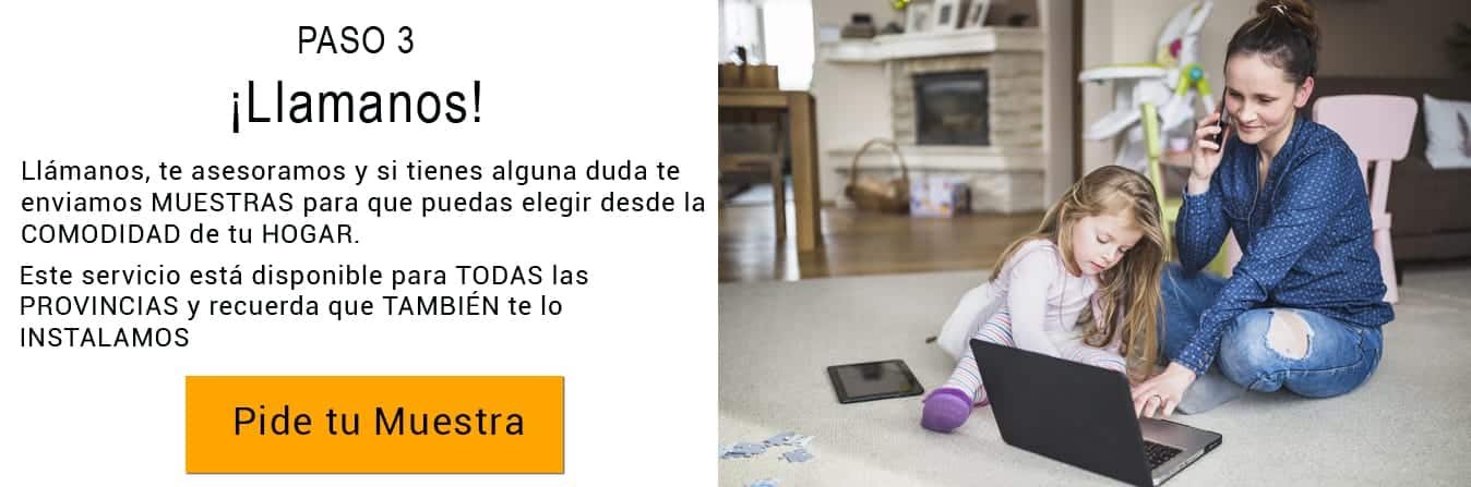Llámanos, te asesoramos y si tienes alguna duda te enviamos muestras para que puedas elegir desde la comodidad de tu hogar #quedate en casa