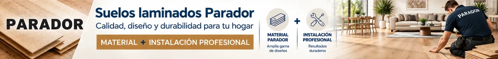 Oferta Todo Material Parador: tarima + rodapié + subsuelo