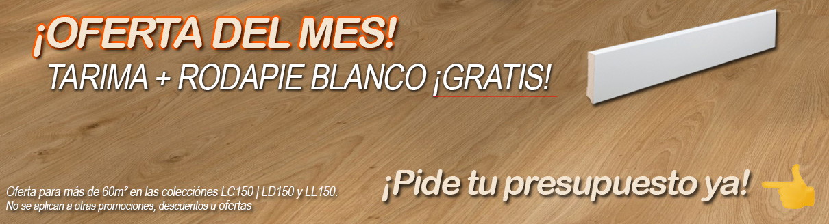 Oferta del mes en Meister. Regalo de Rodapie color Blanco