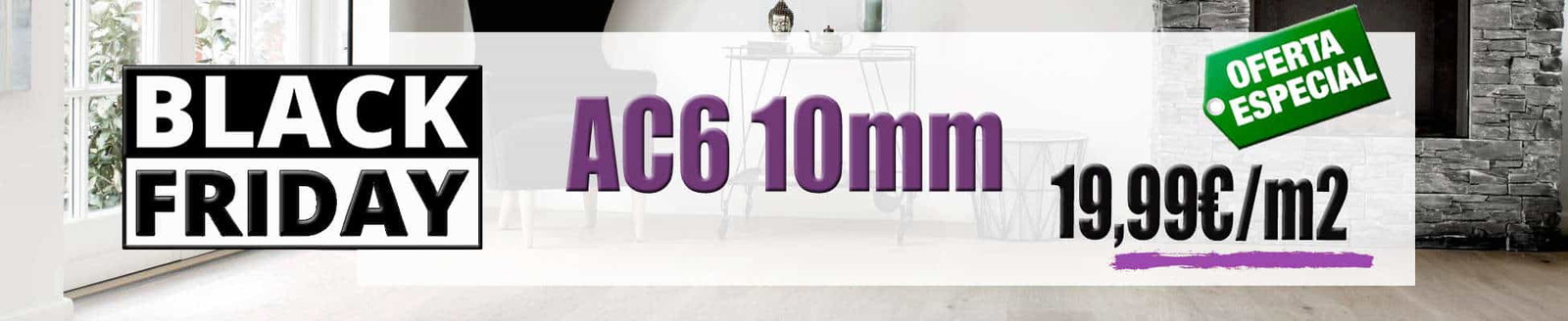 Suelos Laminado AC6 de 10mm de espesor