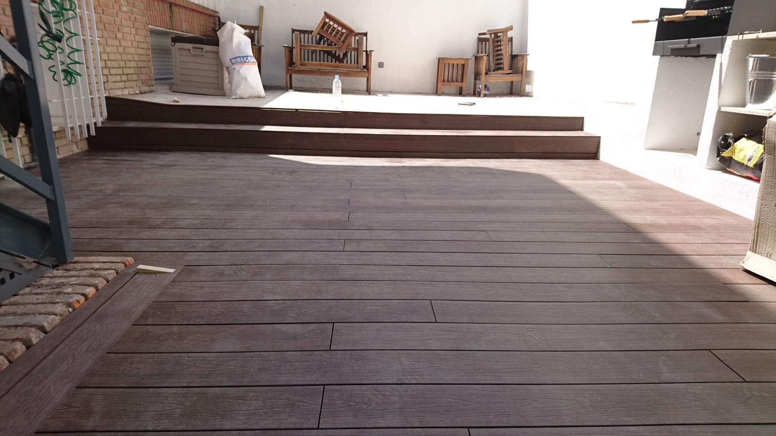 Terraza escalera Torrelodones 3 — Tarima exterior Madrid, Pavimentos Arquiservi