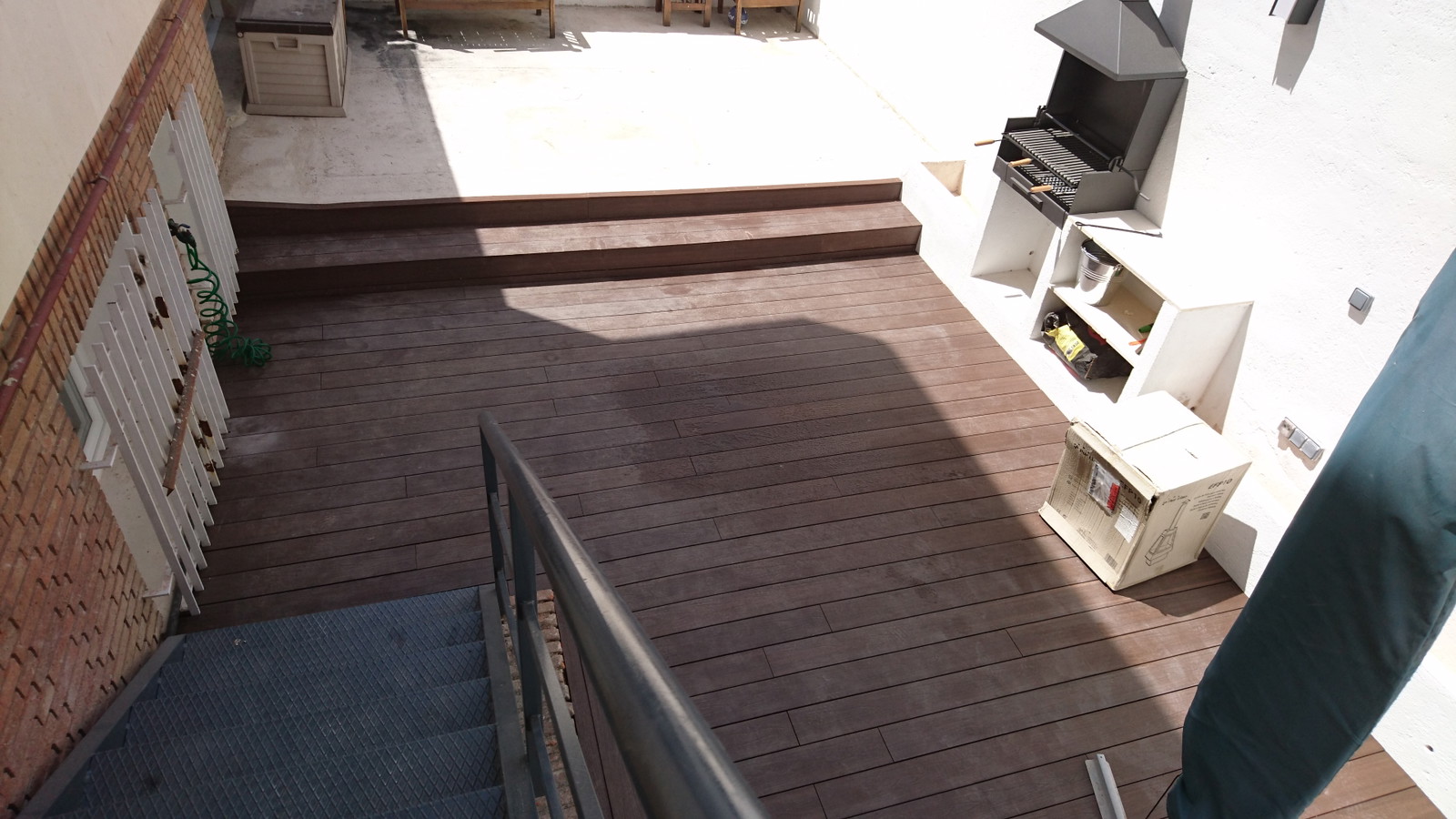 Terraza escalera1 Torrelodones — Tarima exterior Madrid, Pavimentos Arquiservi