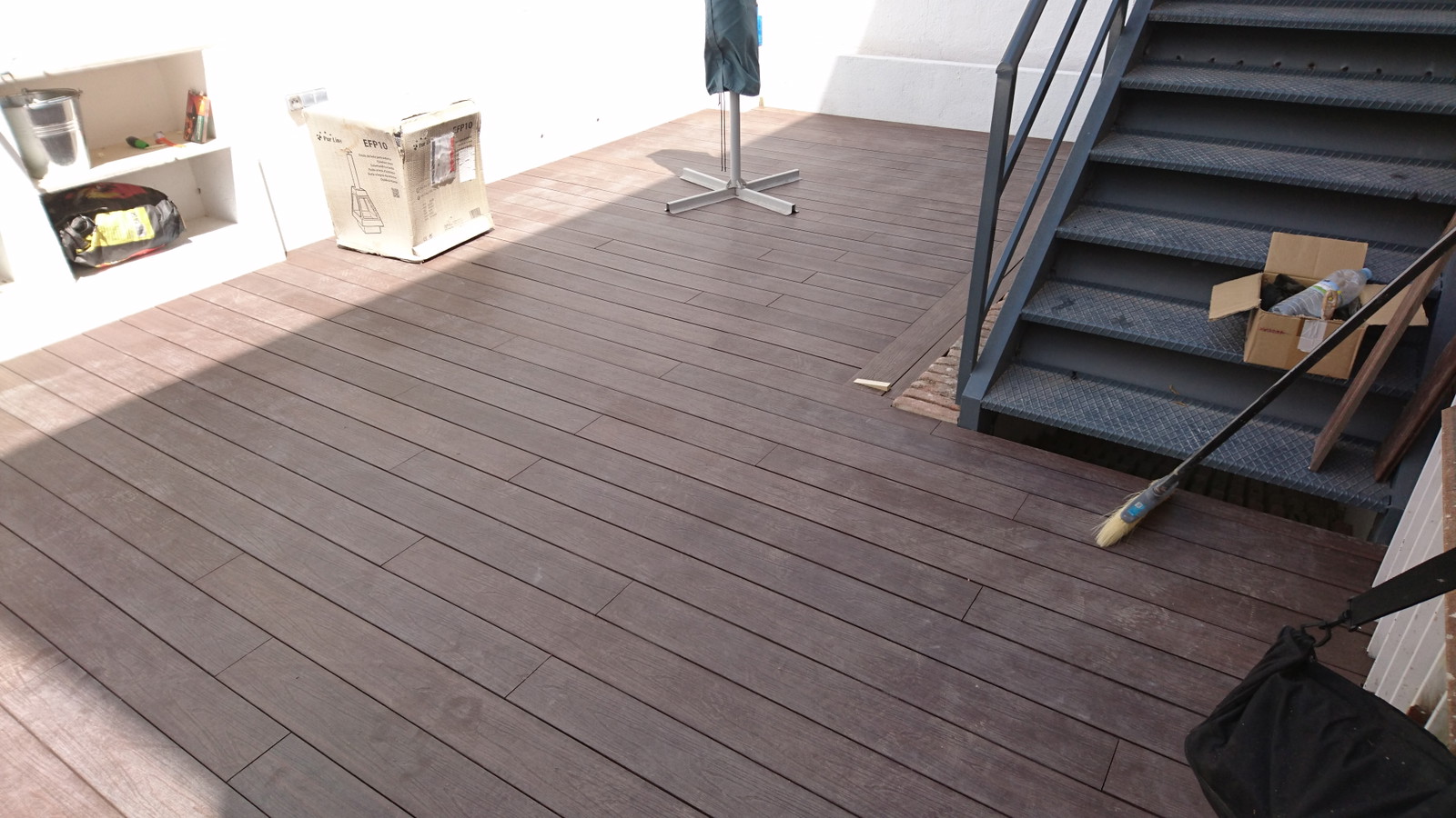 Terraza escalera5 Torrelodones — Tarima exterior Madrid, Pavimentos Arquiservi