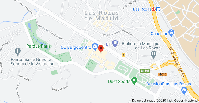 Mapa de las Rozas